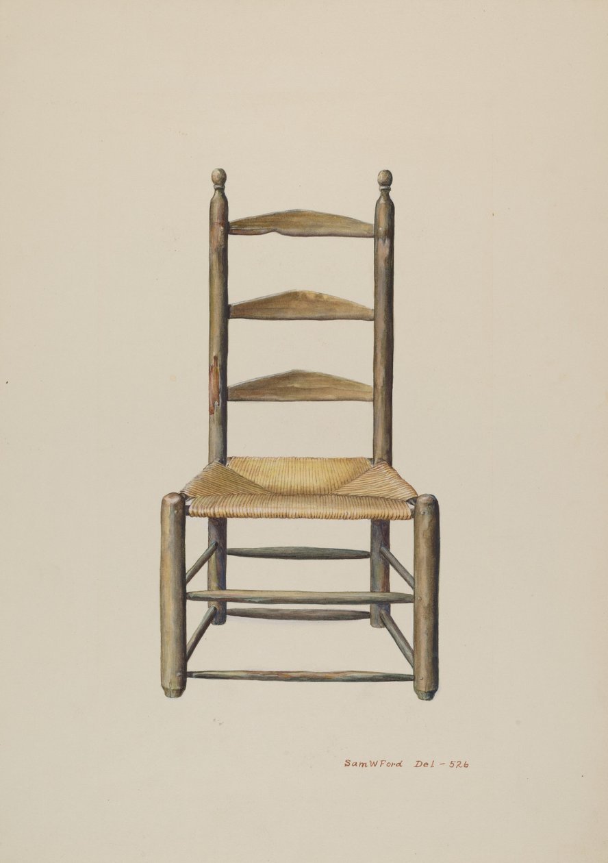 Silla de Respaldo Escalera de Pensilvania de Samuel W. Ford