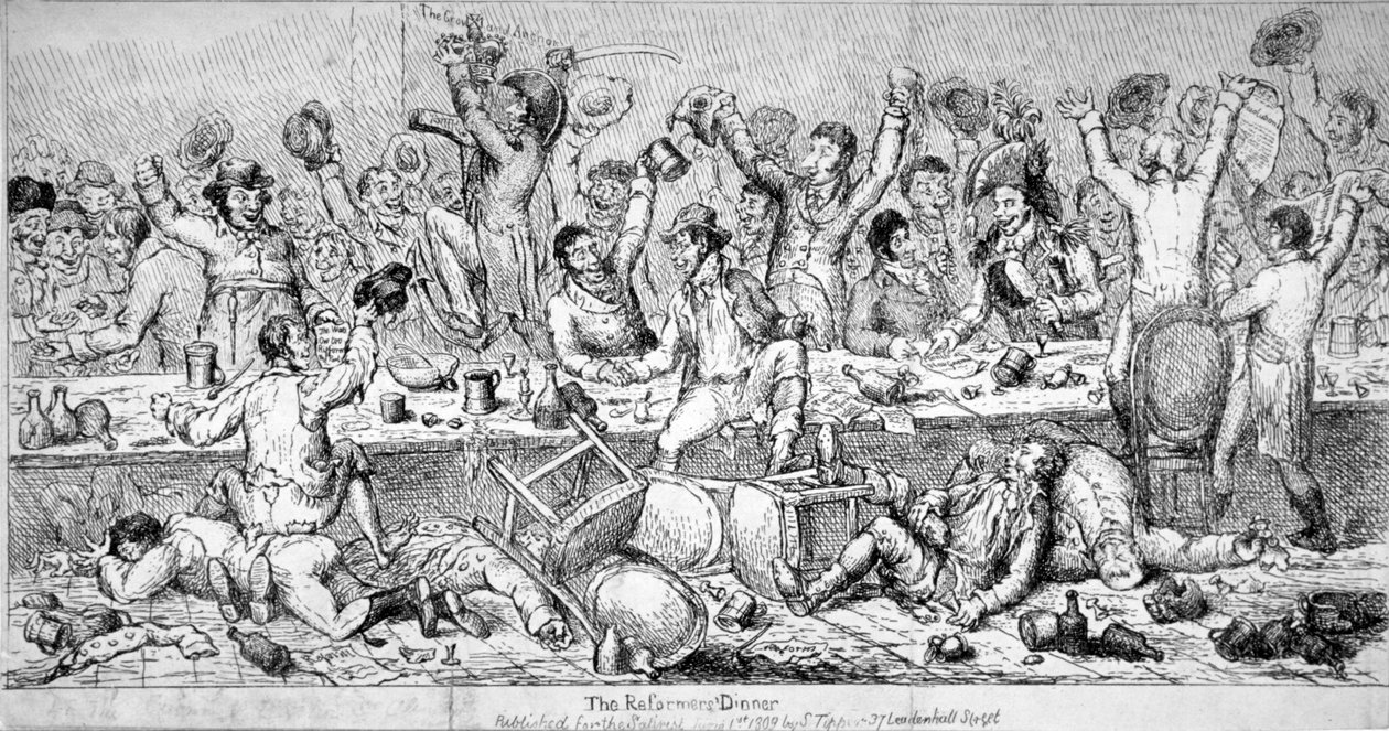 La Cena de los Reformadores, 1809 de Samuel de Wilde