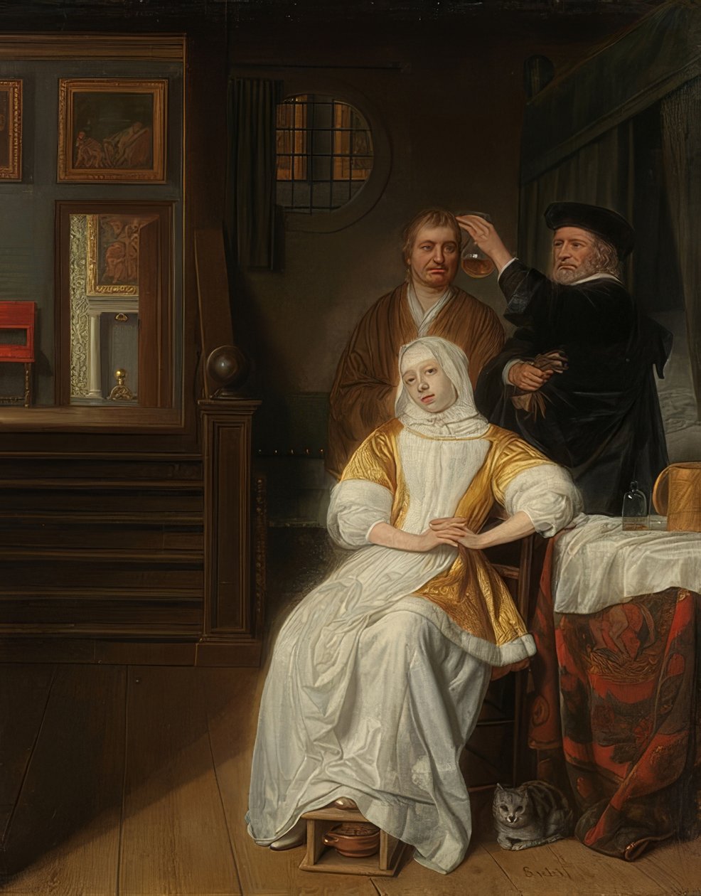La dama anémica de Samuel van Hoogstraten