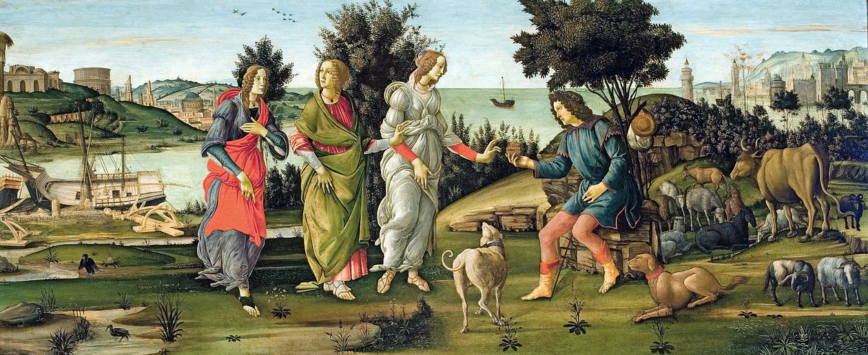 El juicio de Paris de Sandro Botticelli