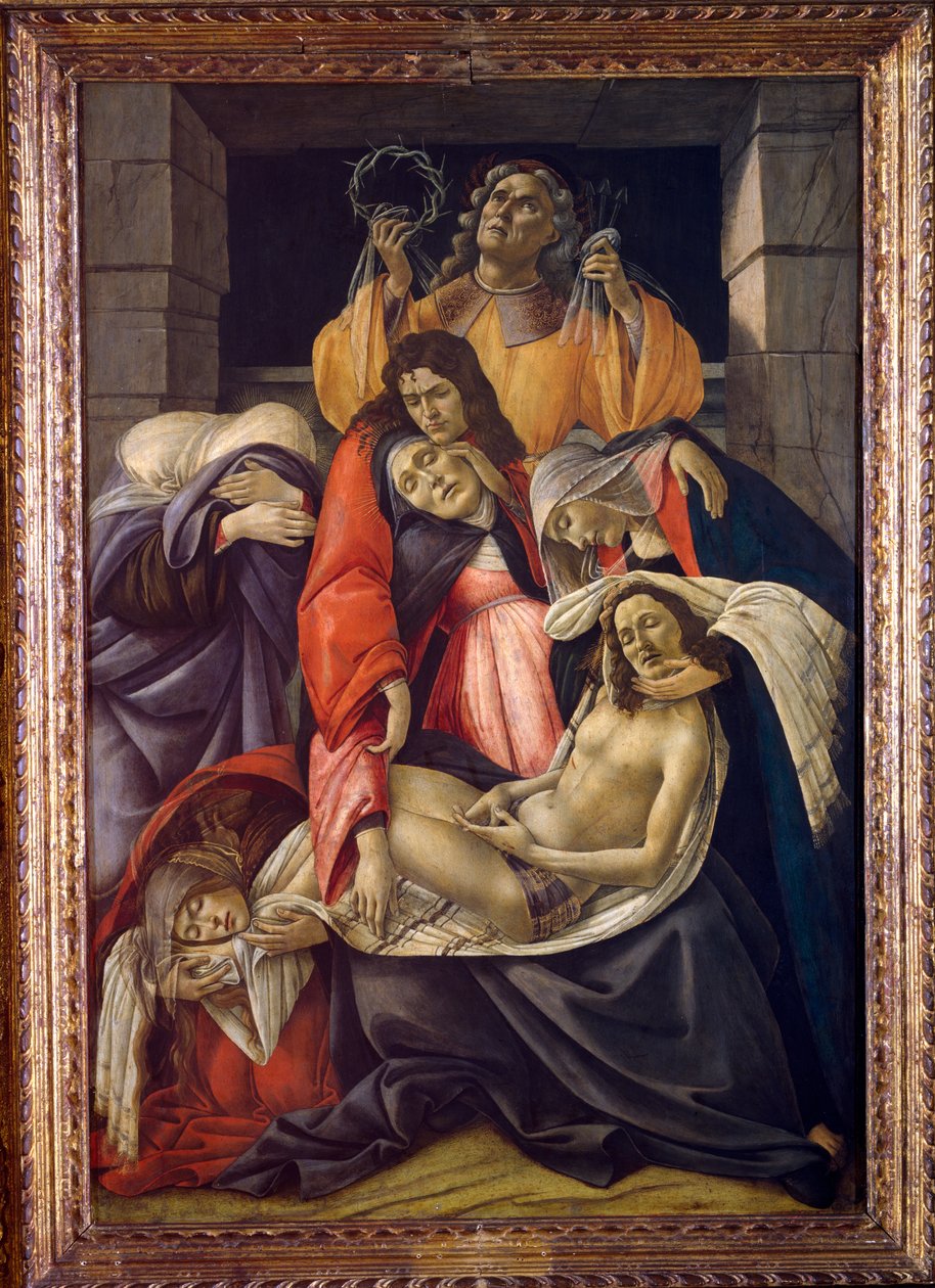 Lamentación sobre el Cristo muerto, c.1490-1500 de Sandro Botticelli