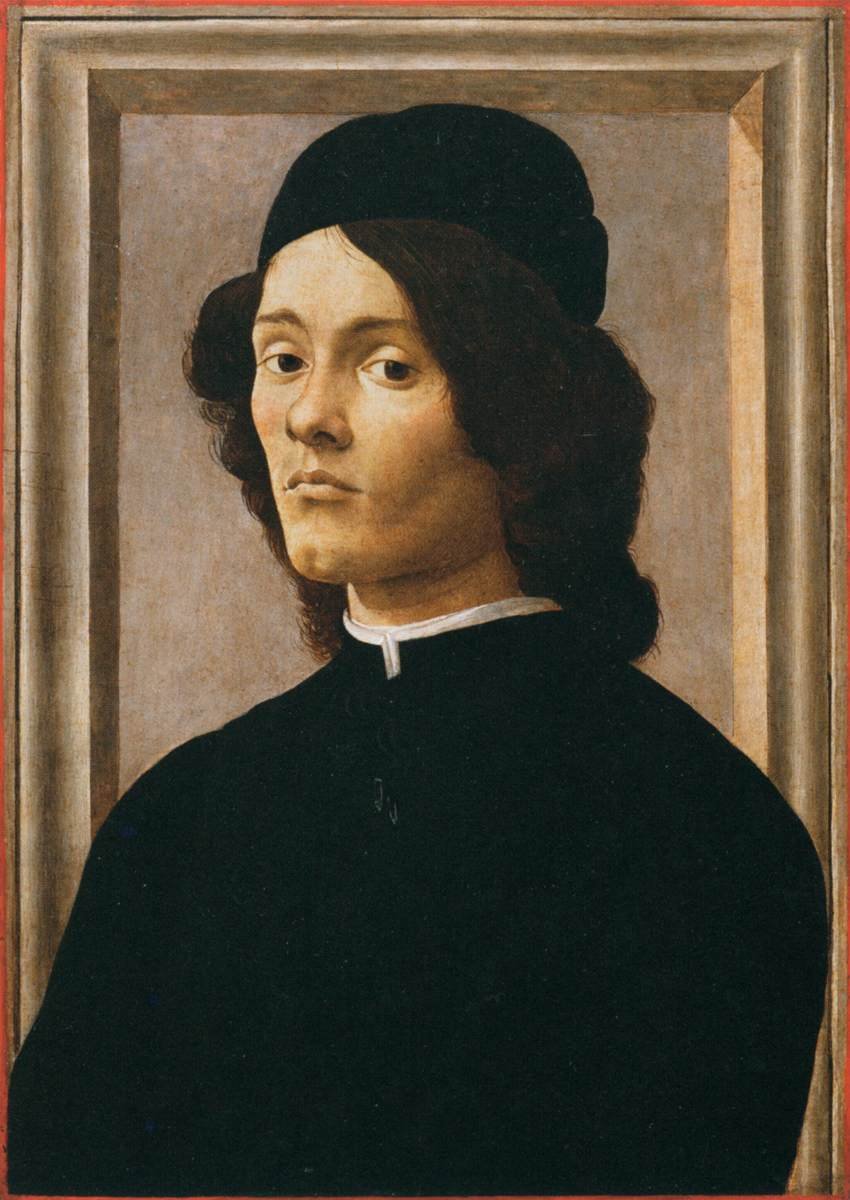 Retrato de un joven de Sandro Botticelli