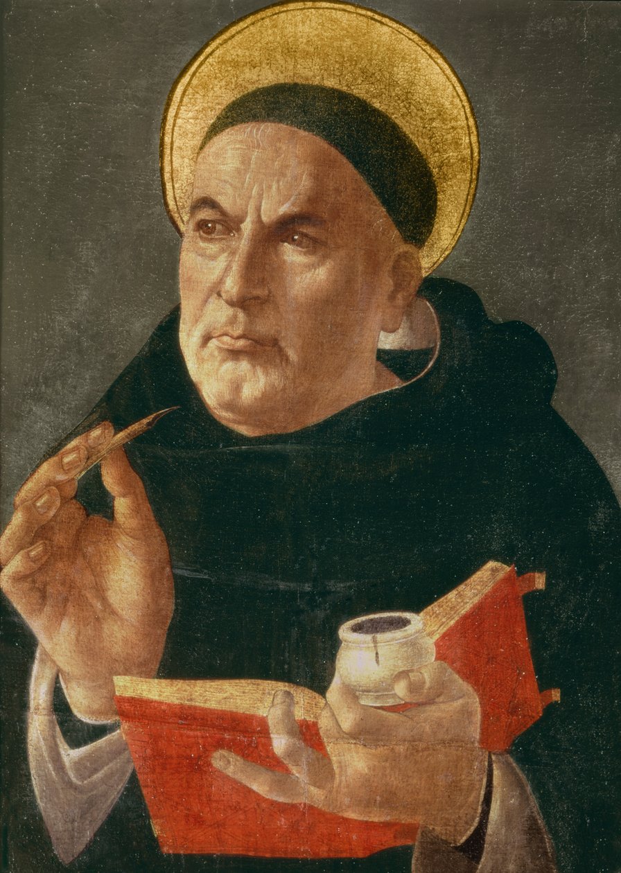 Santo Tomás de Aquino de Sandro Botticelli