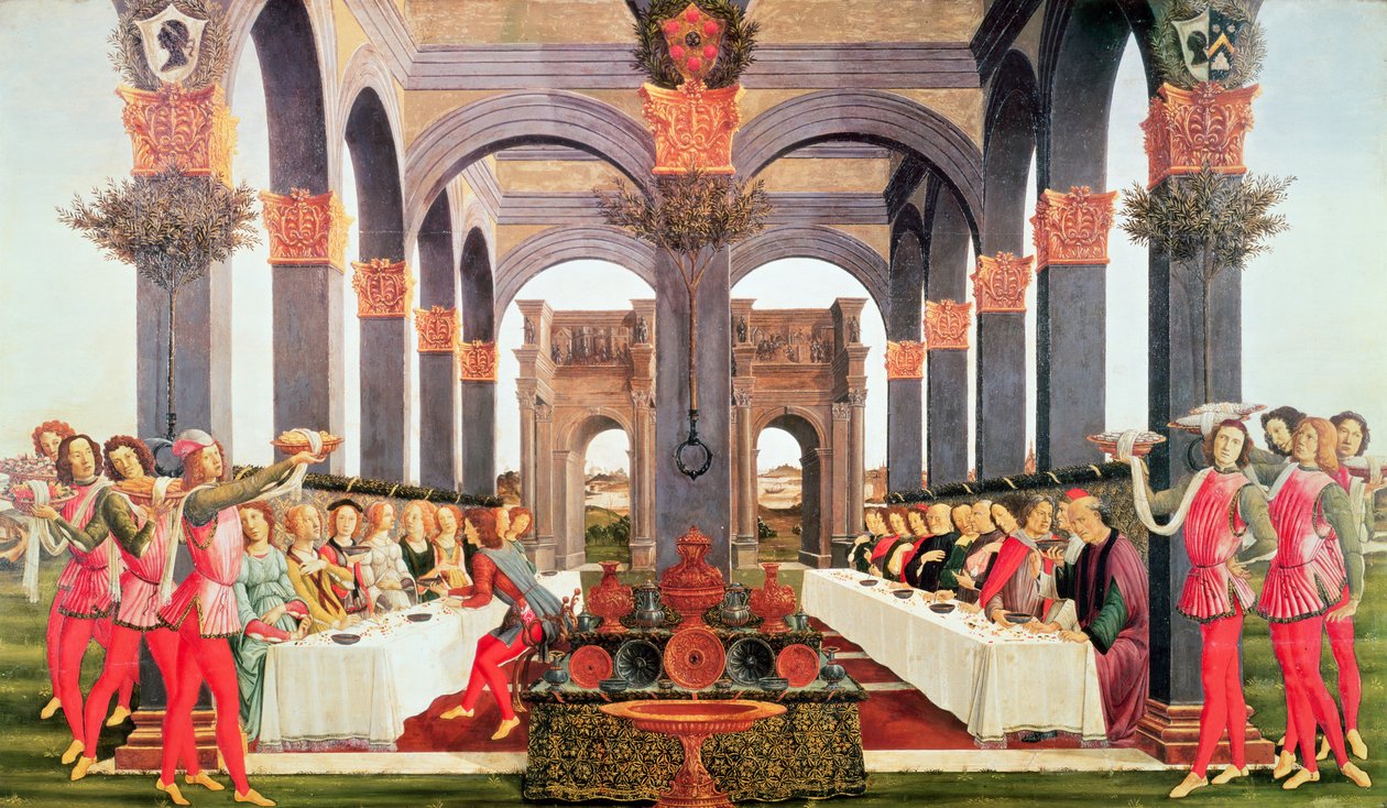 El banquete de bodas de Sandro Botticelli