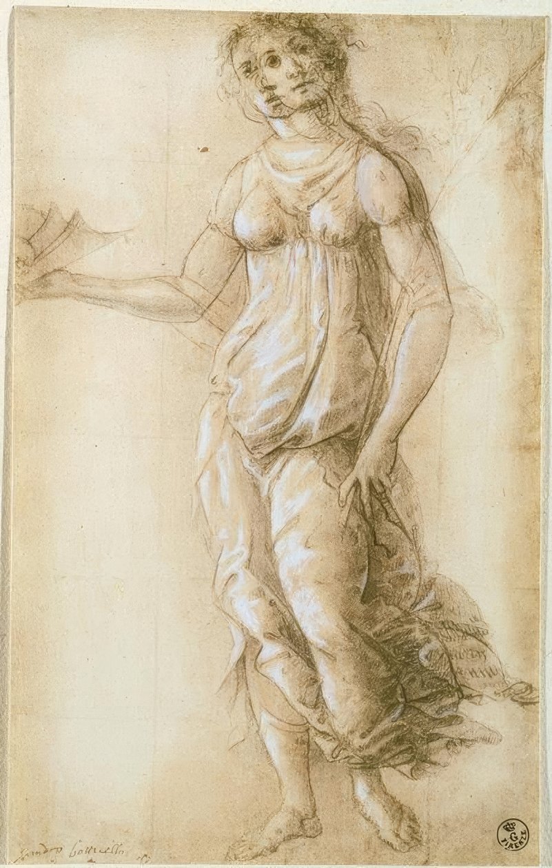 Figura alegórica femenina de Sandro Botticelli