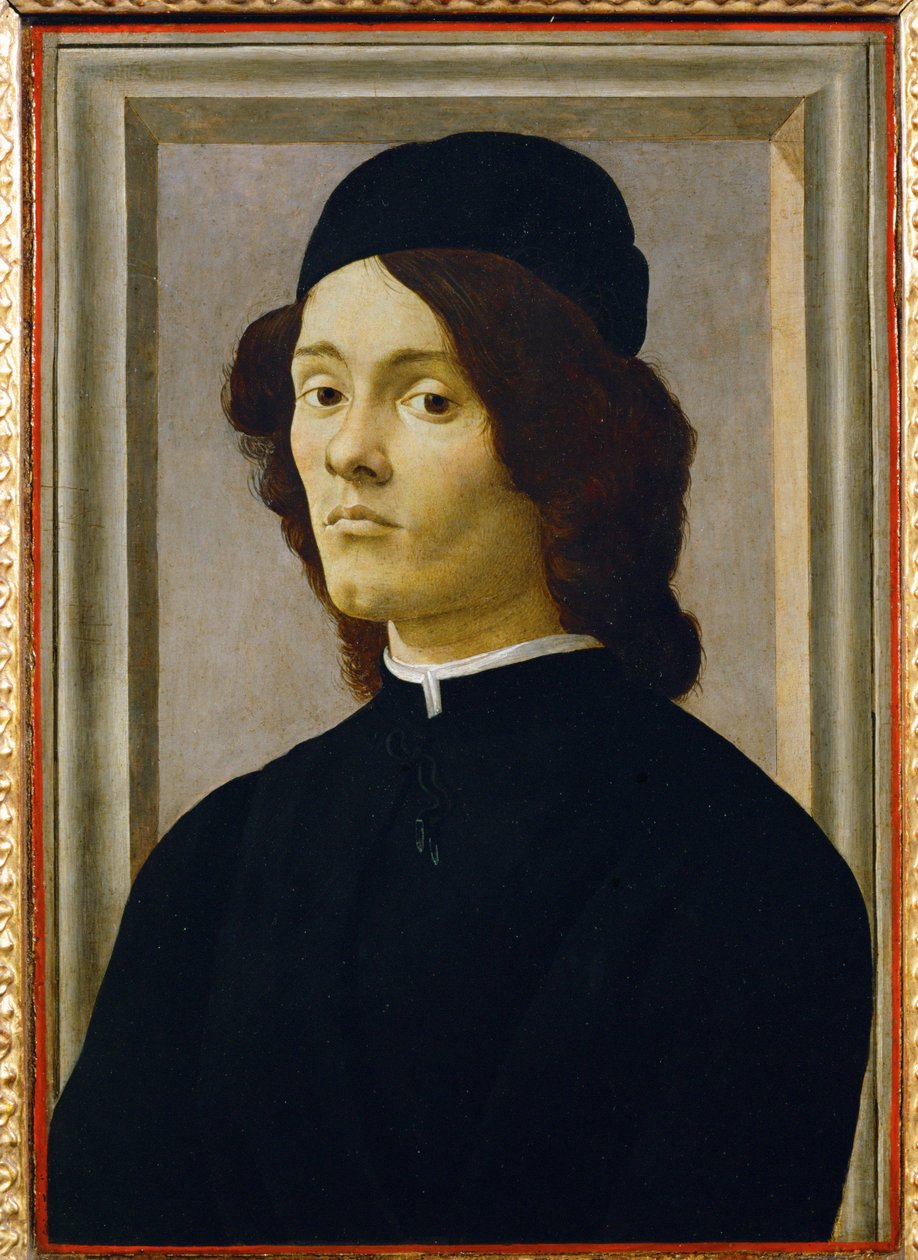 Retrato de un joven ... de Sandro (1444/5-1510) Botticelli