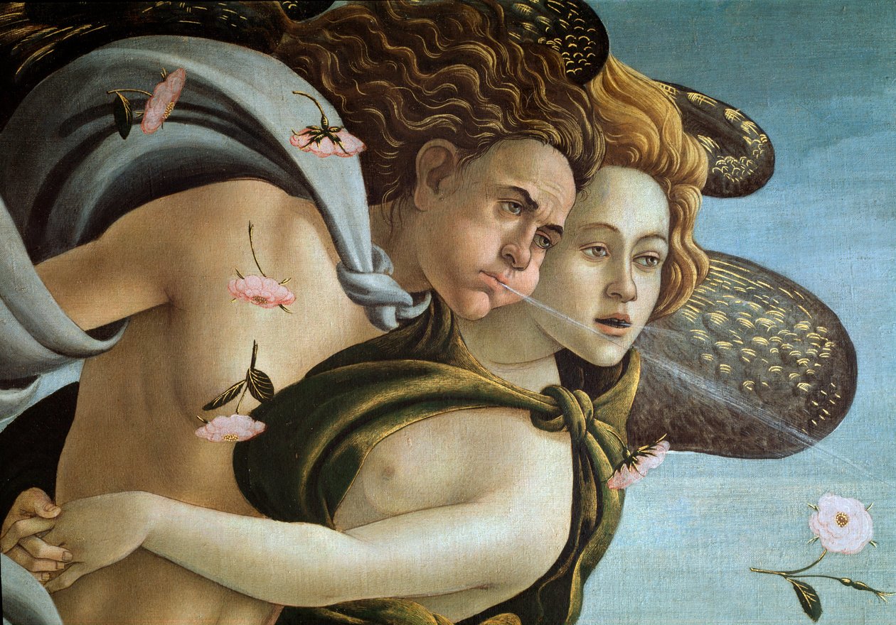 El nacimiento de Venus (detalle) de Sandro Botticelli