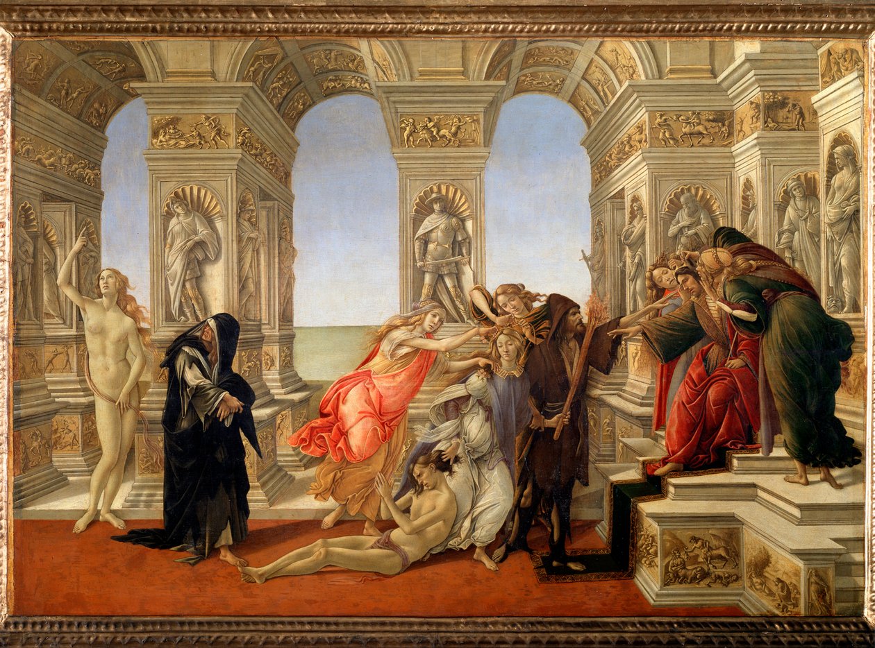 La calumnia de Apeles de Sandro Botticelli