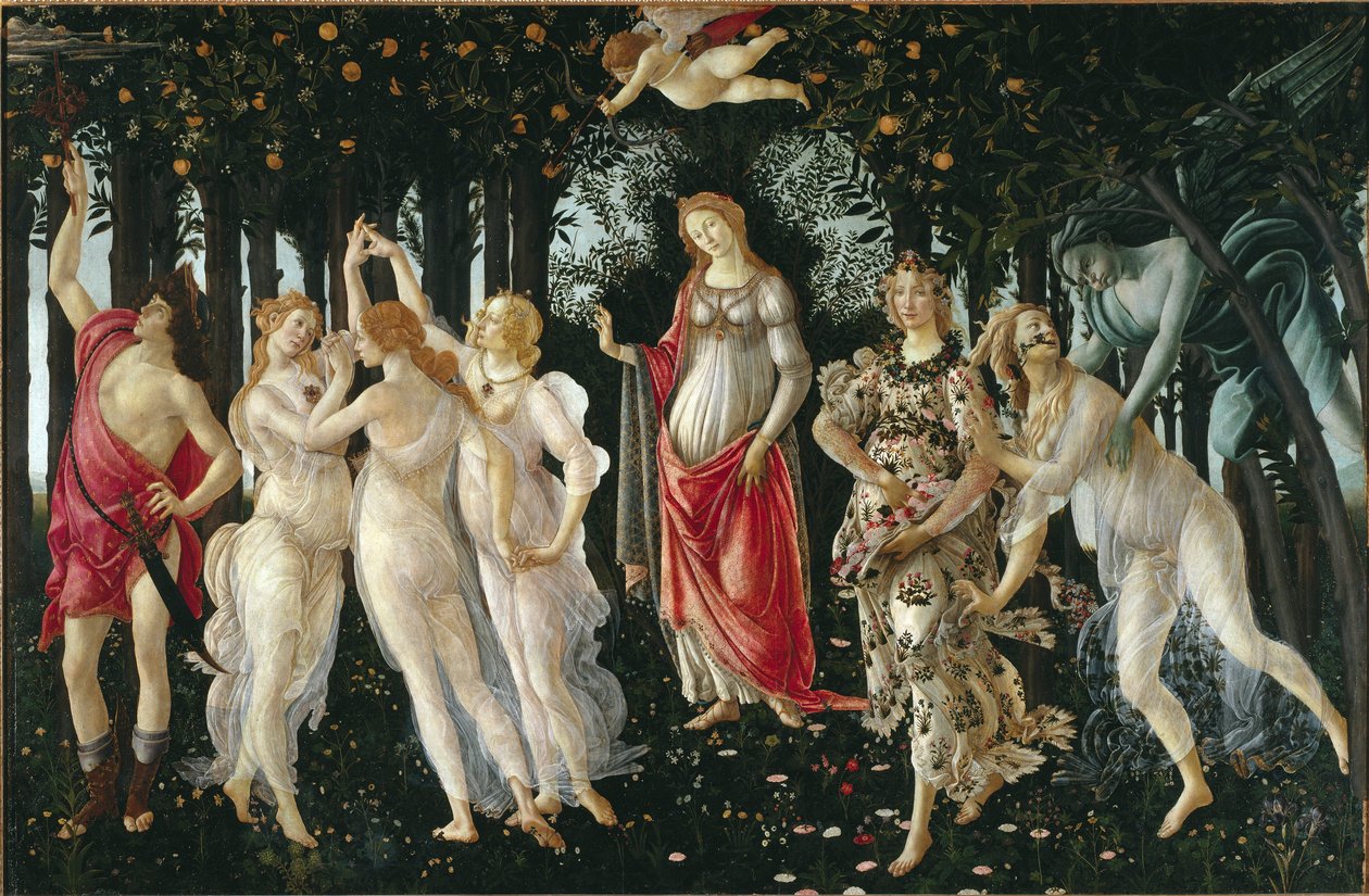 La primavera (detalle) de Sandro Botticelli
