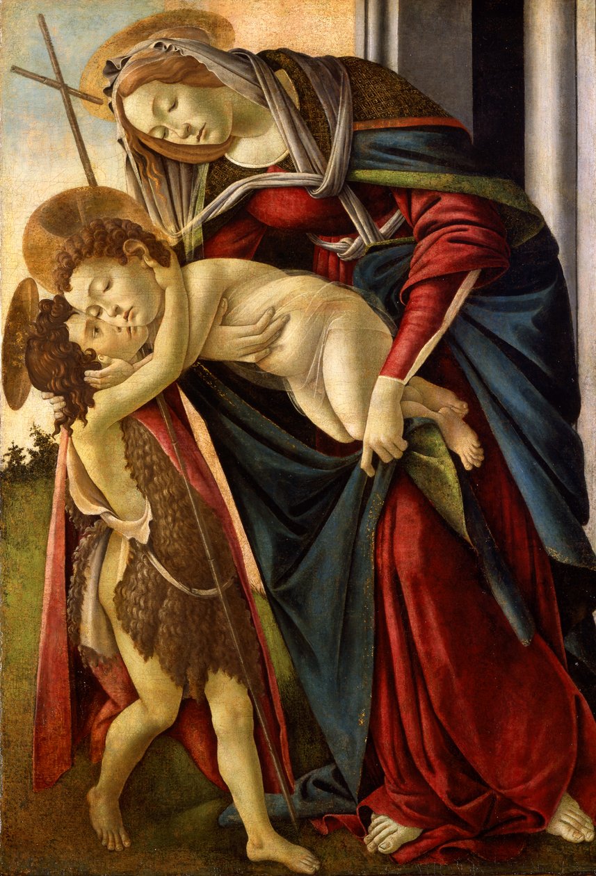 La Virgen y el Niño con el Niño San Juan c.1490 de Lancelot Volders