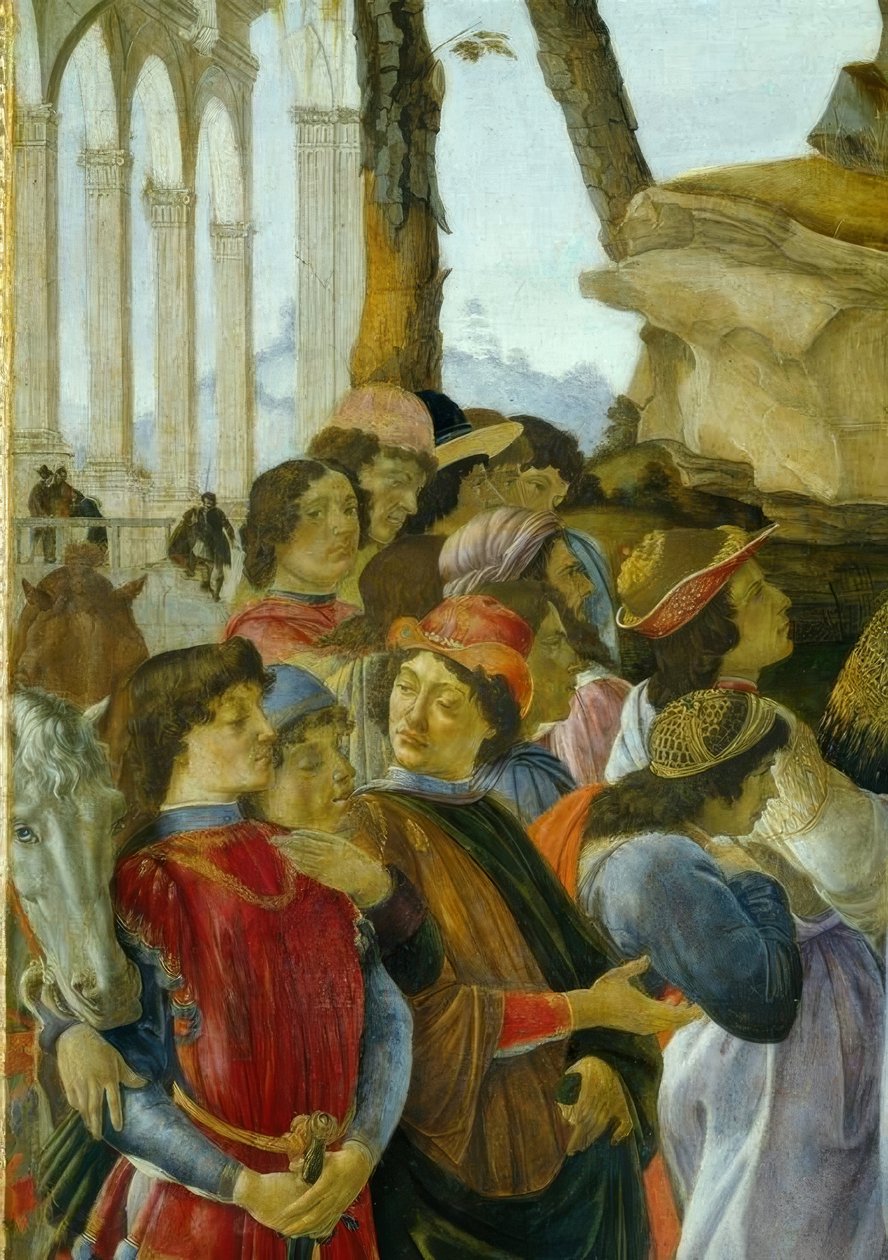 La adoración de los Reyes de Sandro Botticelli