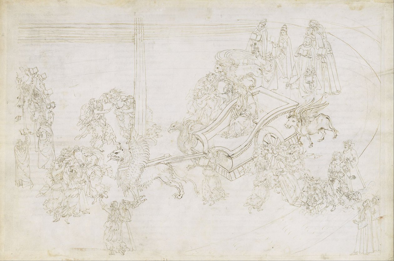 Ilustraciones para la «Divina Comedia» de Dante (Purgatorio, canto 31) de Sandro Botticelli