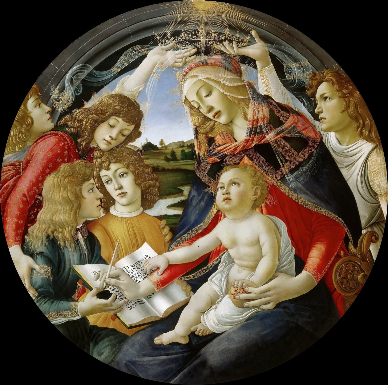 Italiano: Madonna del Magnificat Madonna del Magnificat de Sandro Botticelli