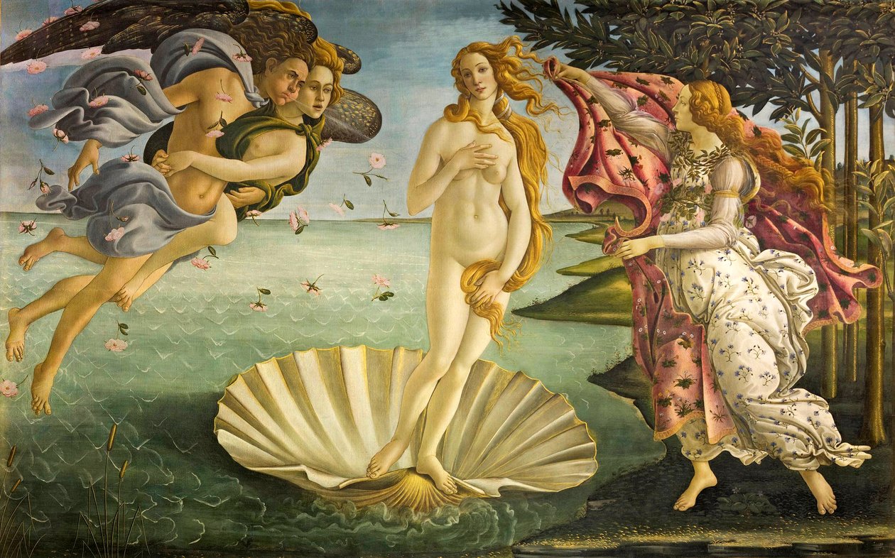 Italiano: Nacimiento de Venus El nacimiento de Venus de Sandro Botticelli