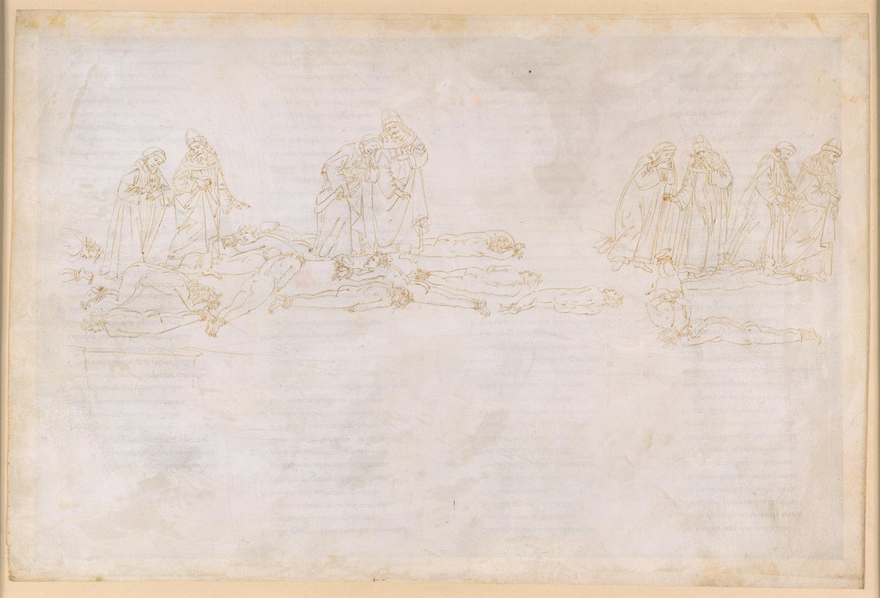 La Divina Comedia, Purgatorio XX. Quinto círculo del Purgatorio: la penitencia de los avaros y los derrochadores; conversación con Hugo Capeto de Sandro Botticelli
