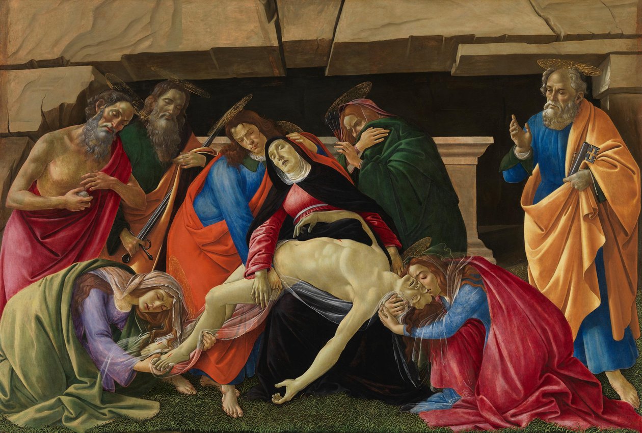 Lamentación por la muerte de Cristo de Sandro Botticelli
