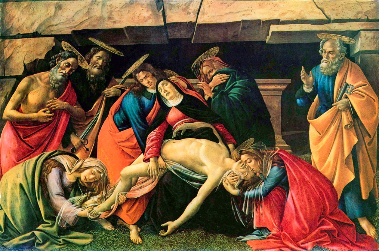 Lamentación sobre el Cristo muerto de Sandro Botticelli