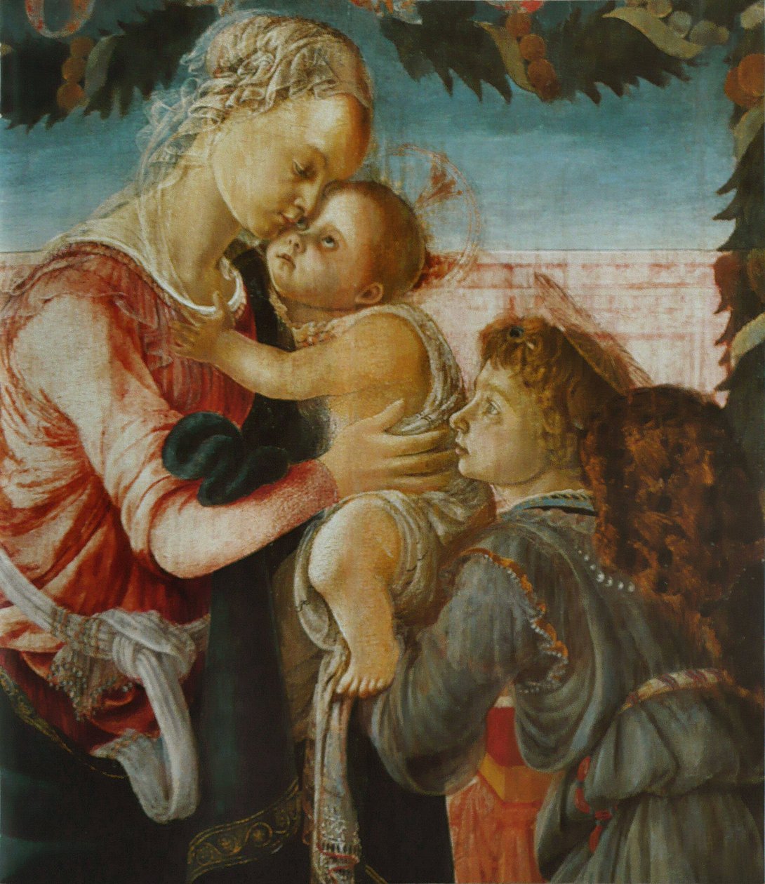 Virgen con el Niño y un ángel de Sandro Botticelli