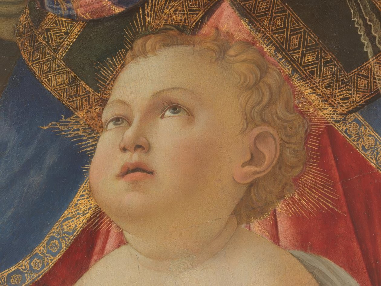 María con niño y cinco ángeles de Sandro Botticelli