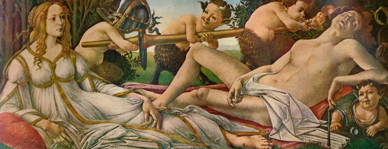 Marte y Venus, c1485, 1911 de Sandro Botticelli