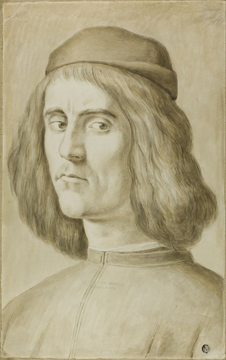 Busto de retrato de un joven de Sandro Botticelli