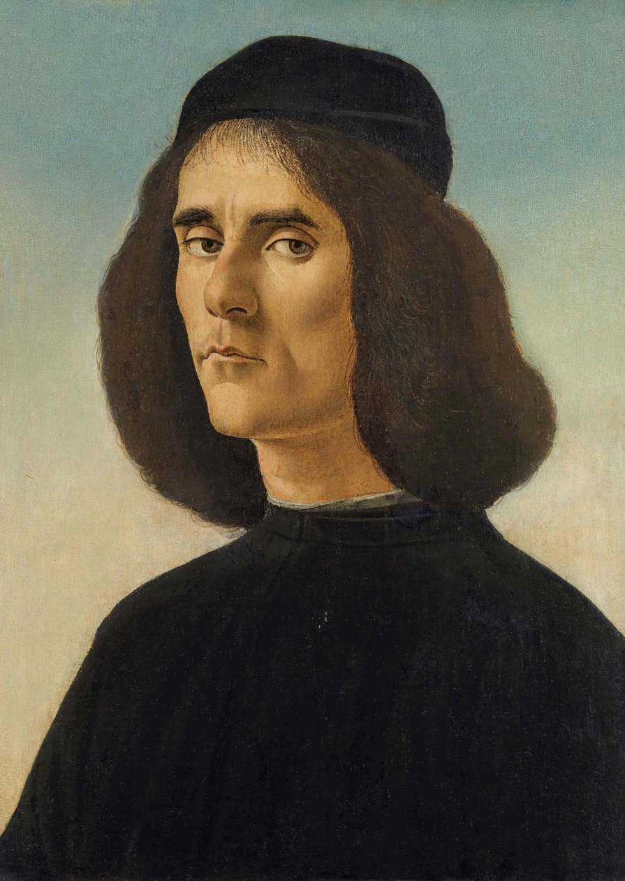 Retrato de Michael Tarchaniota Marullus, c. 1500 de Sandro Botticelli