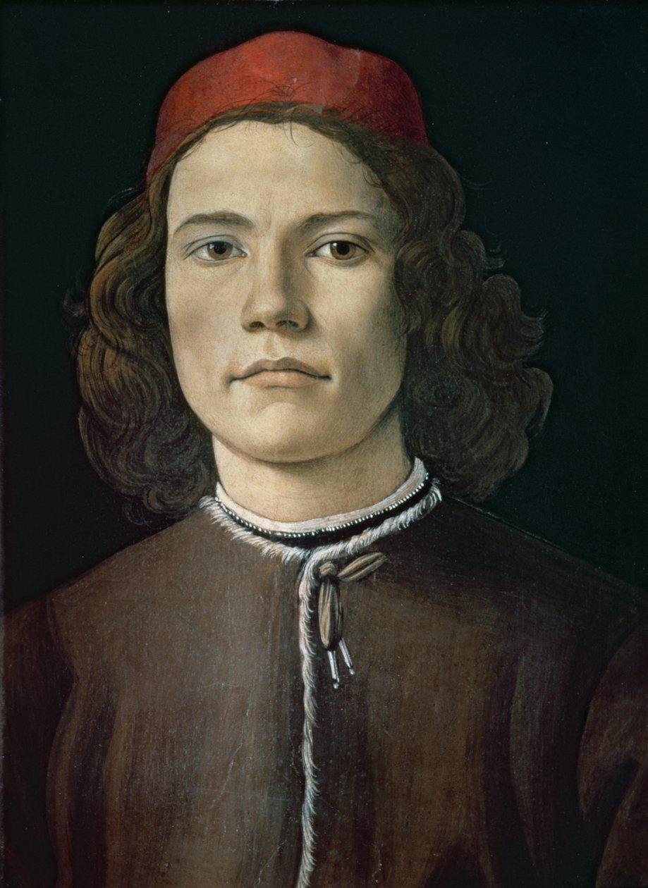 Retrato de un joven, c.1480-85 de Sandro Botticelli