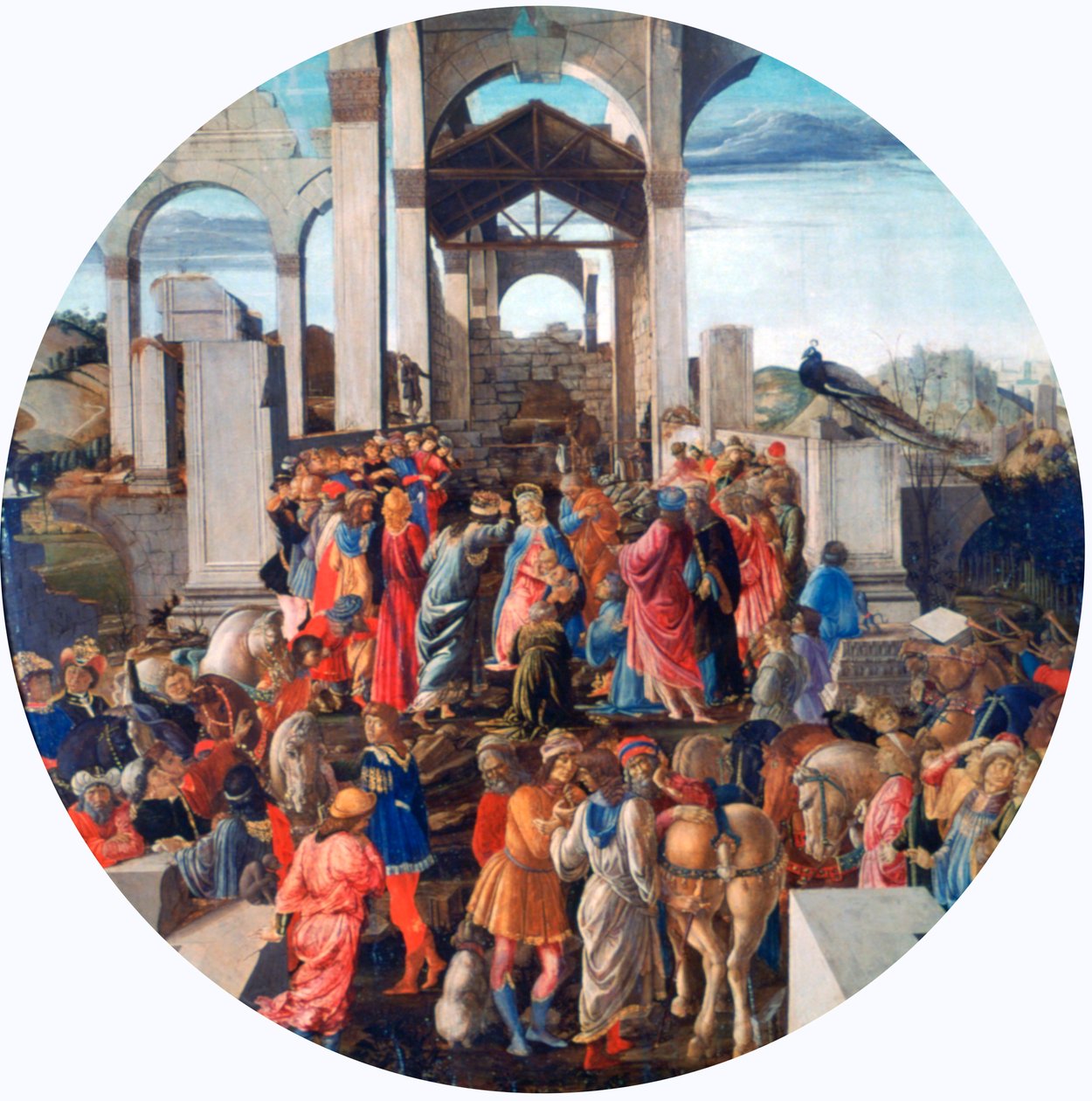 La adoración de los Reyes, c1470-1475 de Sandro Botticelli