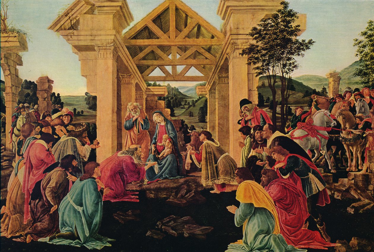 La adoración de los magos, c. 1475-1476 de Sandro Botticelli