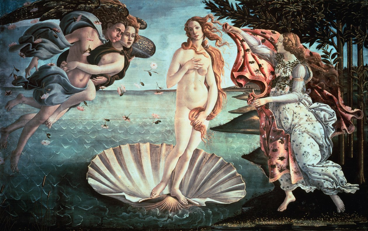El nacimiento de Venus de Sandro Botticelli