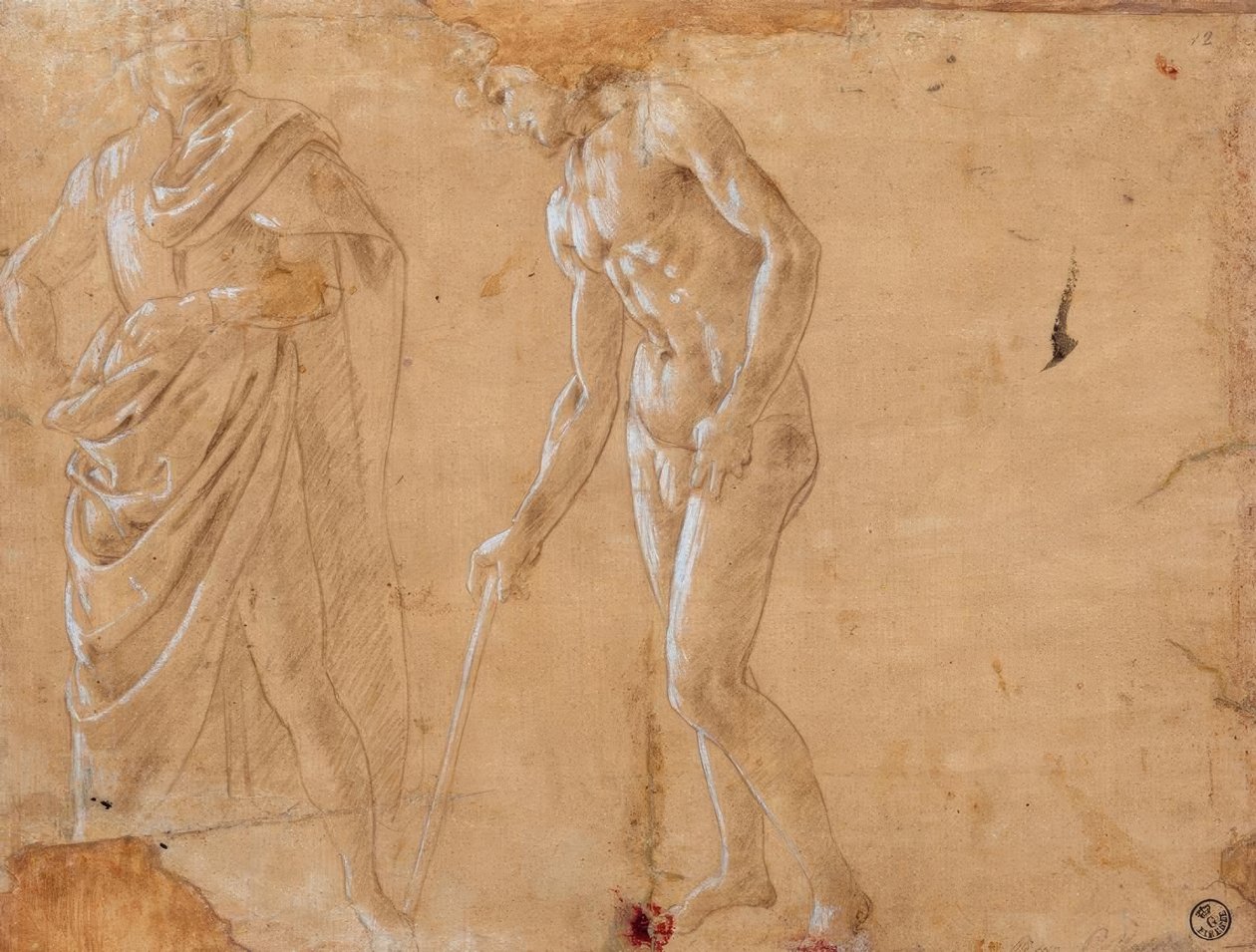 Dos estudios de figuras de Sandro Botticelli