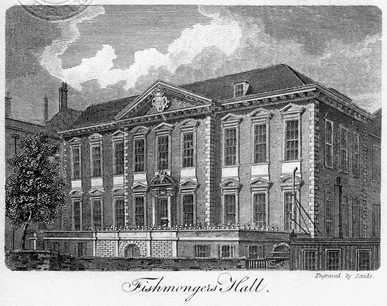 Fishmongers Hall, Ciudad de Londres, 1811 de Sands