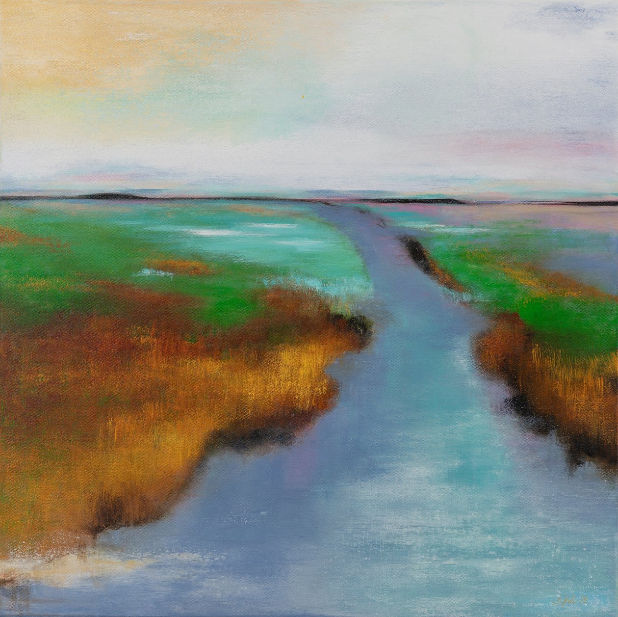 Soul River, 2019 (acrílico sobre lienzo) de Sandy Iseli