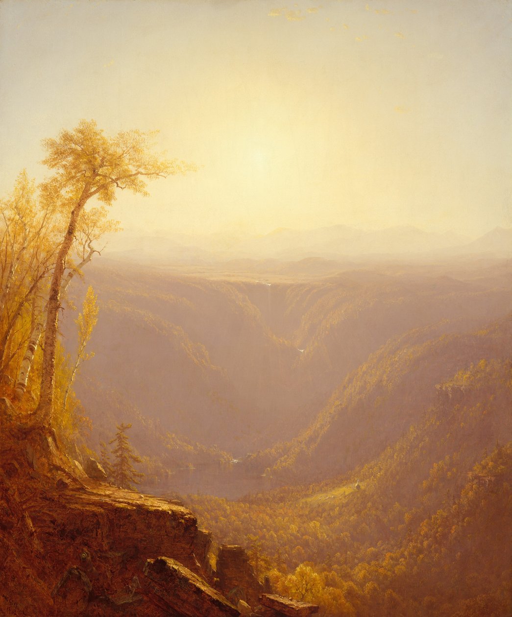 Un desfiladero en las montañas Kauterskill Clove, 1862 de Sanford Robinson Gifford