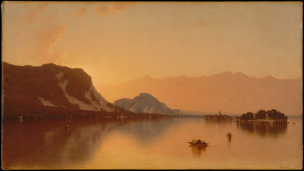 Isola Bella en el lago Mayor de Sanford Robinson Gifford