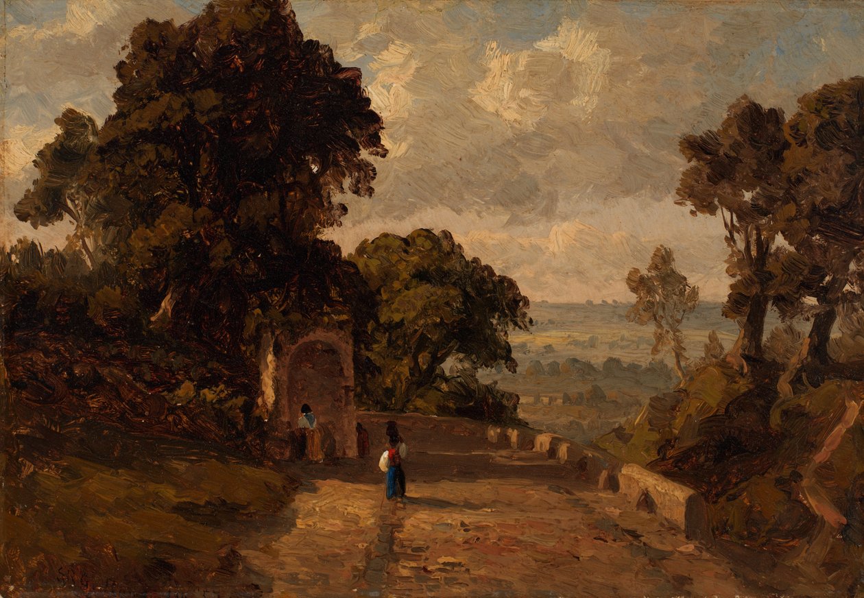 Cerca de Ariccia, Italia de Sanford Robinson Gifford