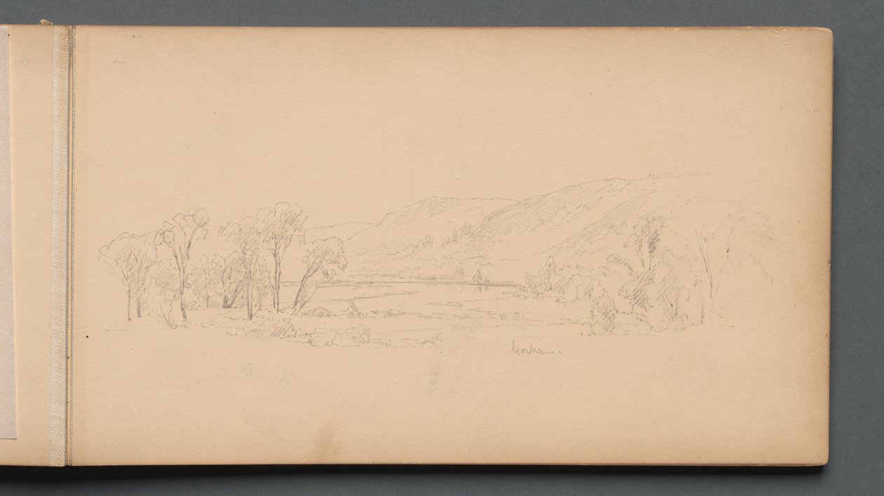 Cuaderno de bocetos, página 06: Gorham Maine, 1859 de Sanford Robinson Gifford