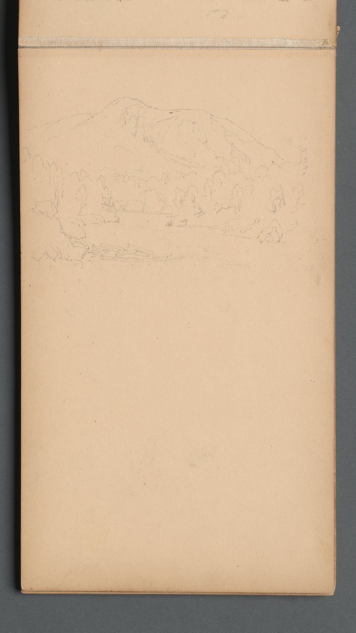 Cuaderno de bocetos, página 08: Montaña Carter de Sanford Robinson Gifford