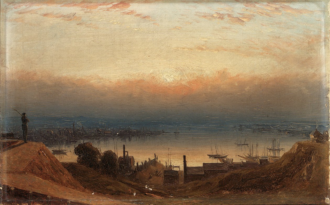 El cuenco del Patapsco desde Federal Hill, Baltimore de Sanford Robinson Gifford