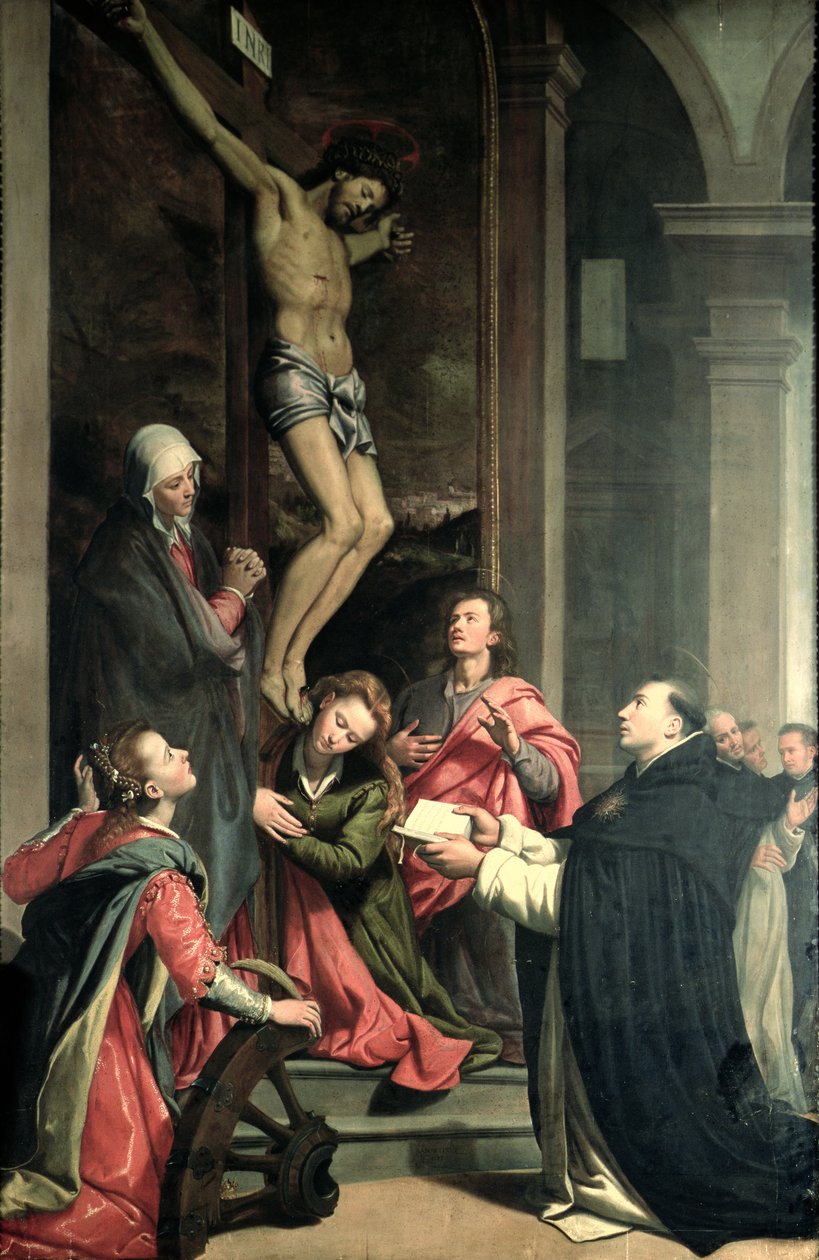 San Tomás en oración de Santi di Tito