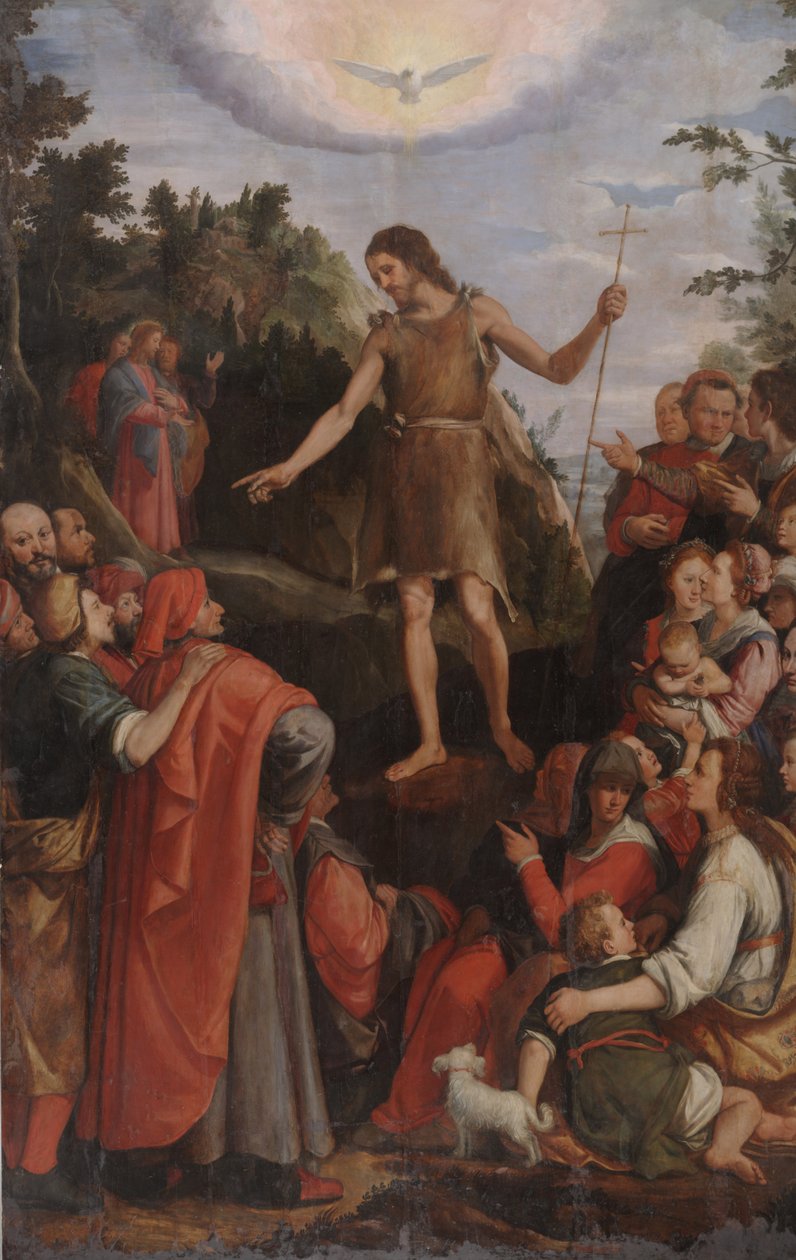 San Juan Bautista predicando en el desierto de Santi di Tito