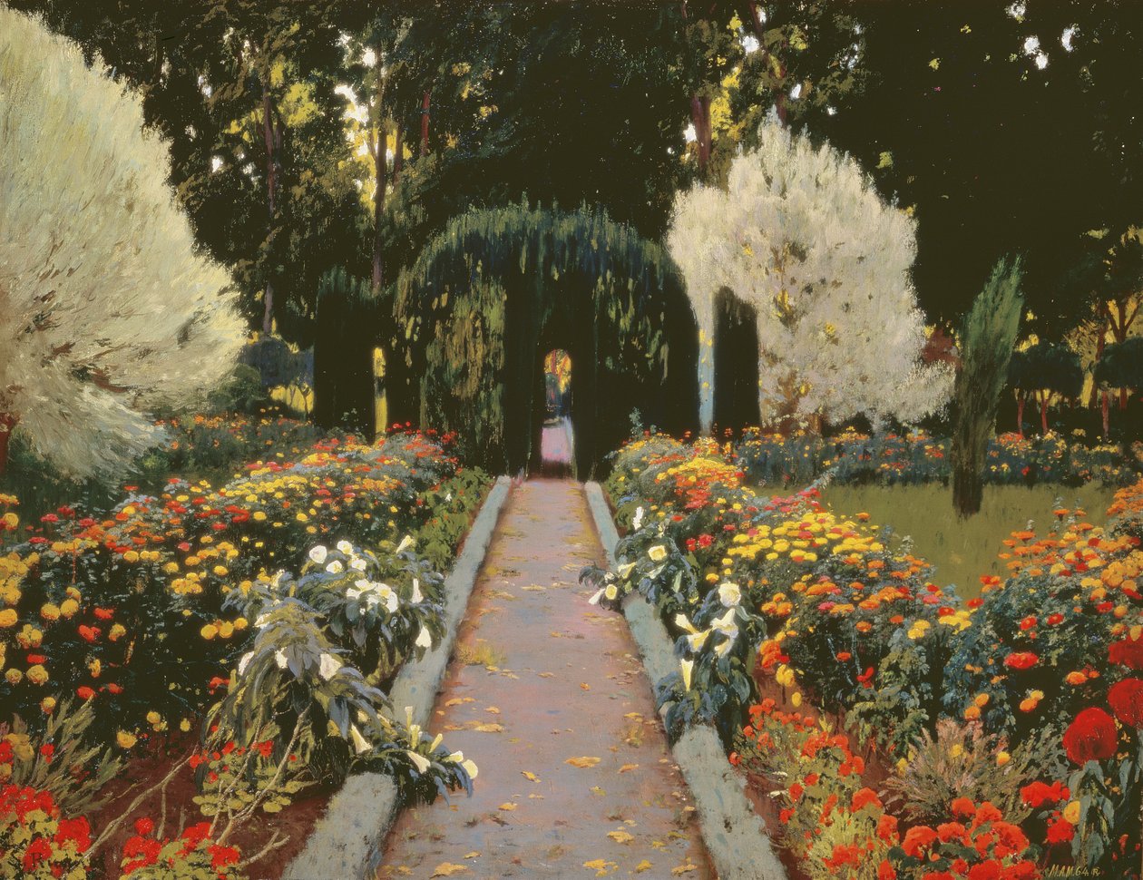 Glorieta II (El Jardín en Aranjuez. Pérgola II) 1907 de Santiago Rusiñol