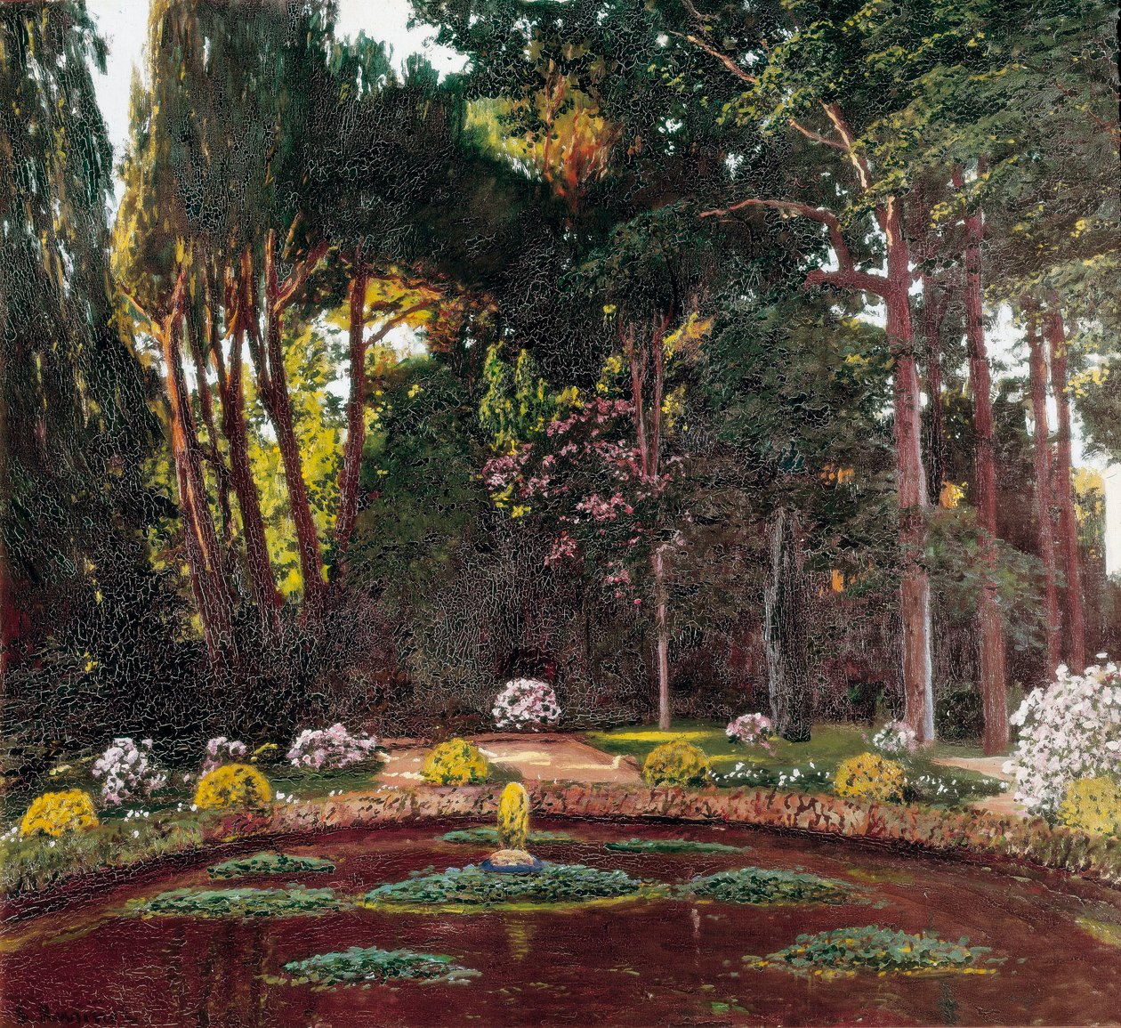 Art Nouveau "El Jardín" (Arbúcies). Pintura de Santiago Rusiñol y Prats (1861-1931) finales del siglo XIX. El Vendrell. Casa-Museo Pau Casals de Santiago Rusinol i Prats
