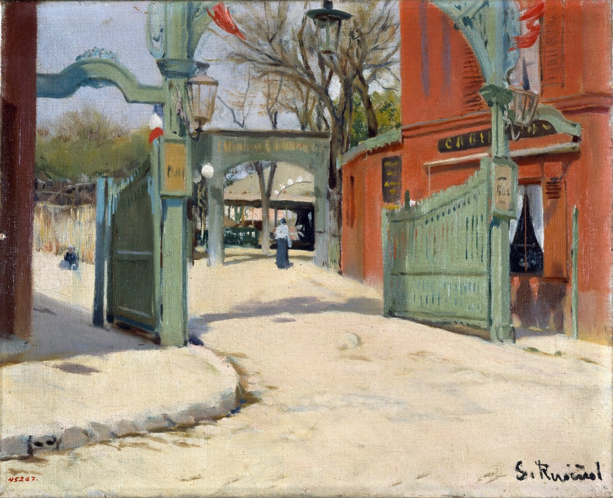 Entrada al parque del Moulin de la Galette de Santiago Rusinol i Prats