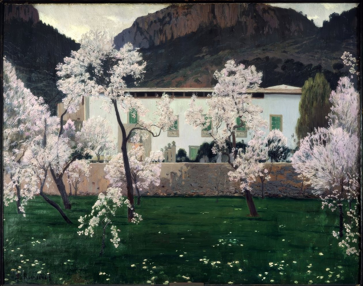 Almendros en flor de Santiago Rusiñol
