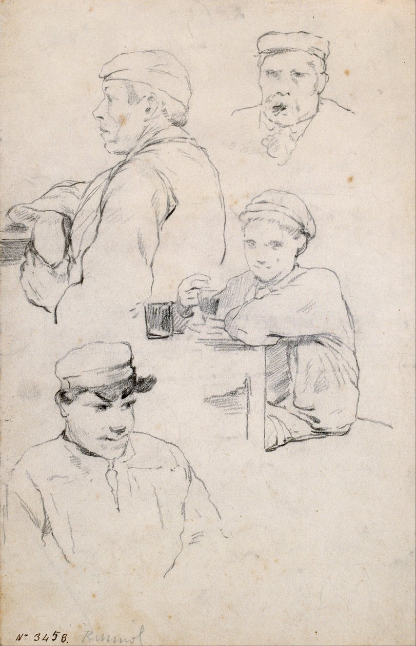 Estudio de figuras de Santiago Rusiñol