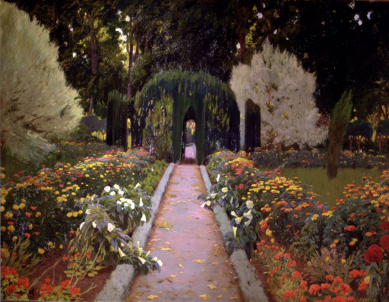 Jardines de Aranjuez (El cenador) de Santiago Rusiñol