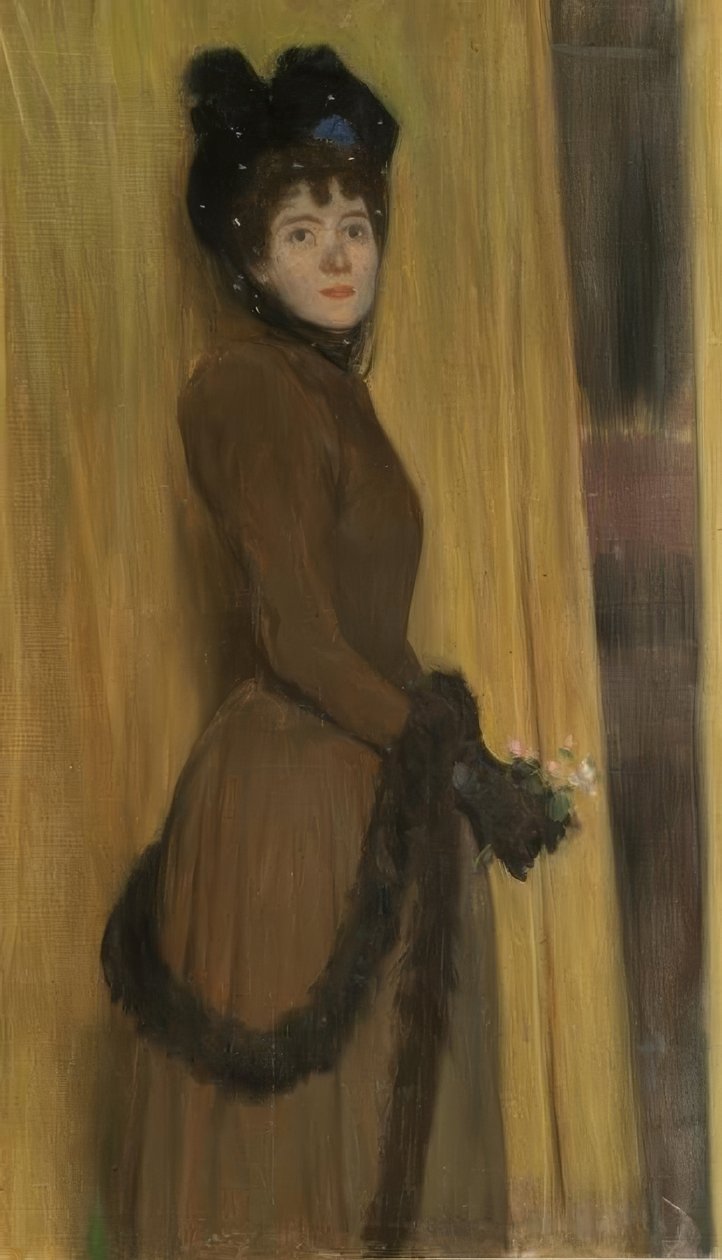 Retrato de Miss Mc Flower de Santiago Rusiñol