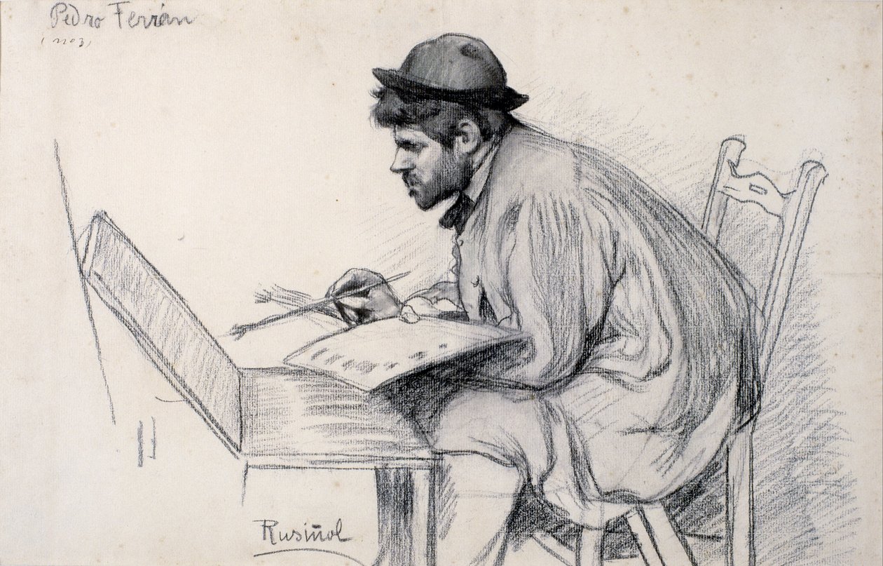 Retrato de Pere Ferran de Santiago Rusiñol