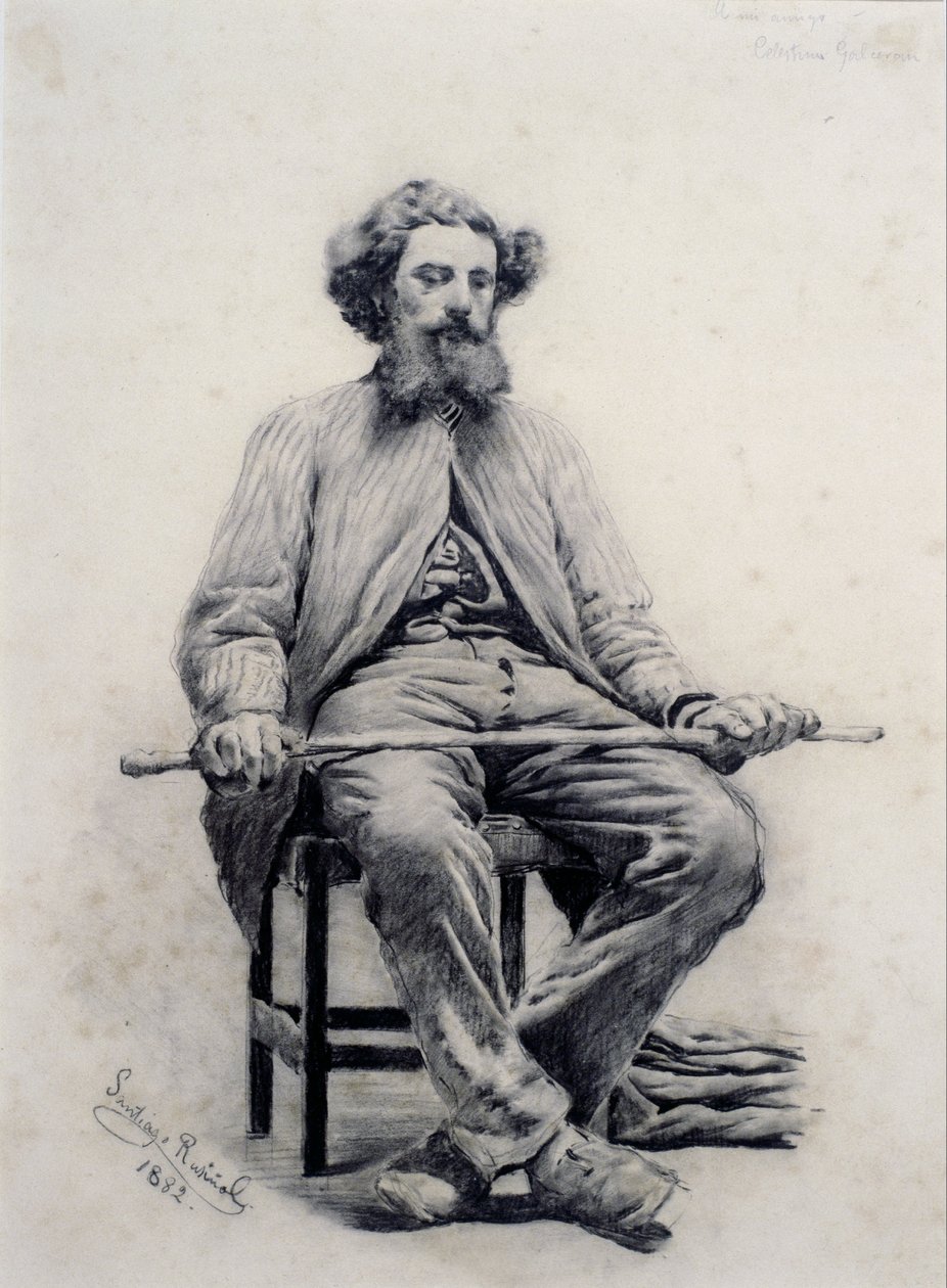 Hombre sentado de Santiago Rusiñol